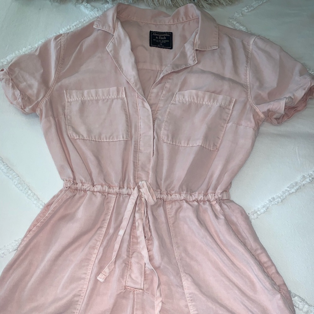 Light Pink Utility Romper: Abercrombie